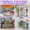 6 Pcs Ferns Artificial Hanging Plants Vine Hanging Fake Plants Faux Ferns Indoor Outdoor Ivy Wall Decor Greenery Vine with Flower for Room Wedding Fall Decoration(Purple)